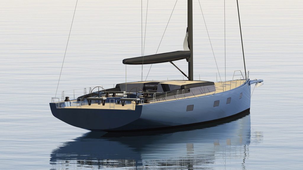 The Winch Design Sloop in collaboration with Tripp Design. Image Credit: Tripp Design