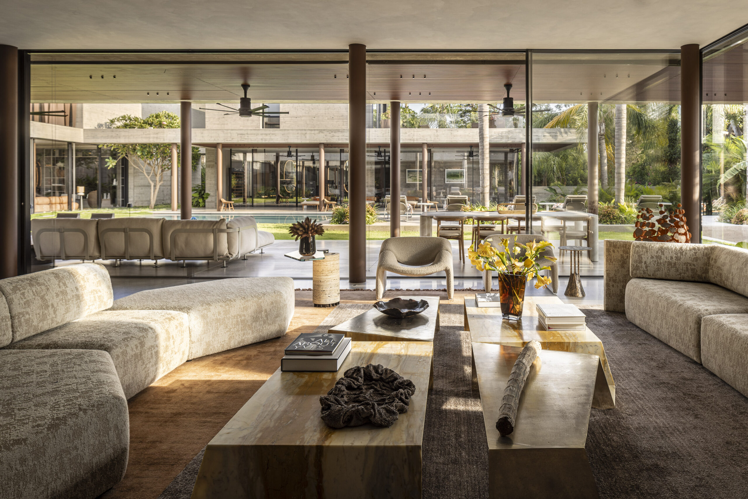 Interior Design Scheme - Middle East & Africas Oberson Architects Concrete Palm Villa 2