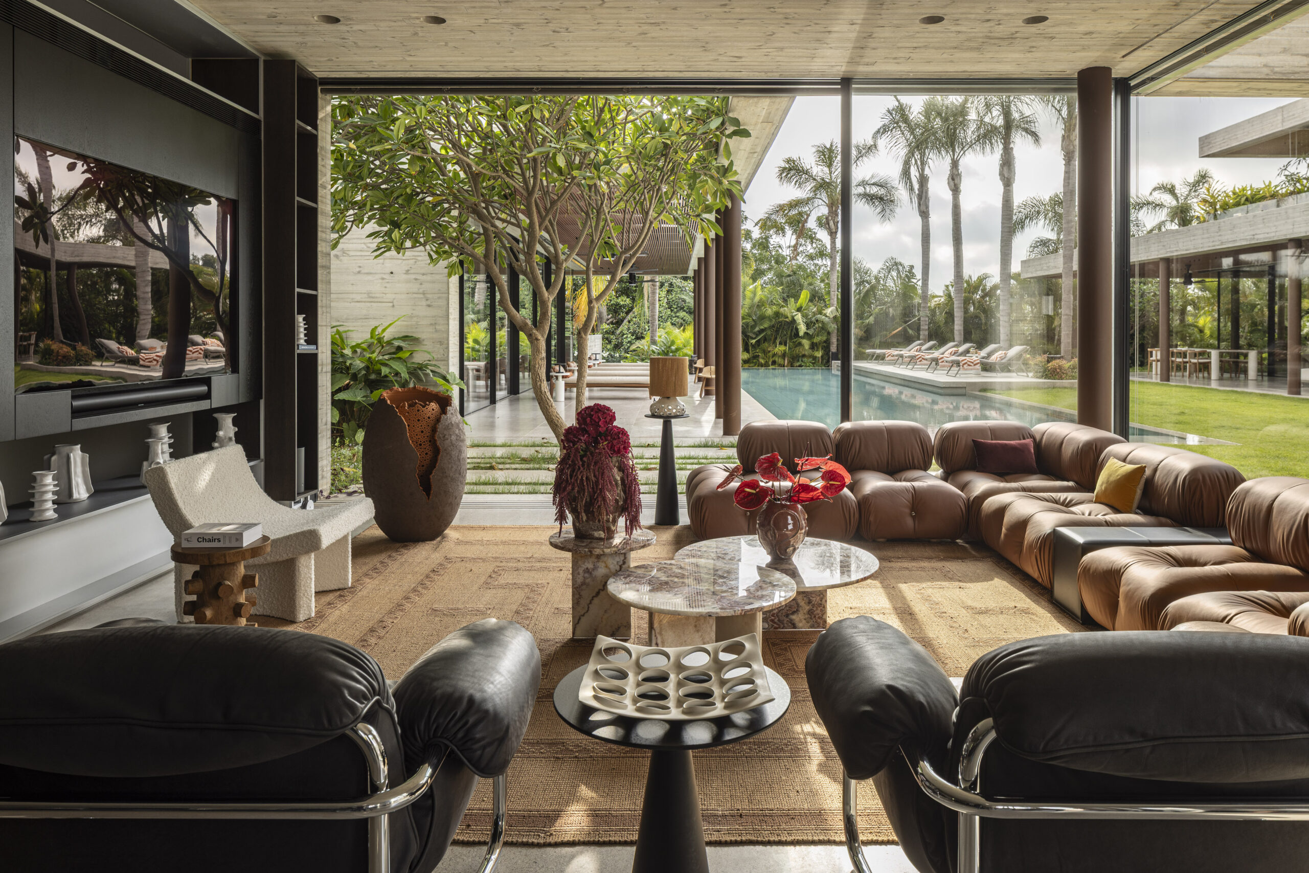 Interior Design Scheme - Middle East & Africas Oberson Architects Concrete Palm Villa 3