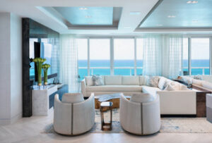 Sarah Z Designs Bal Harbour Palace Project Living Room